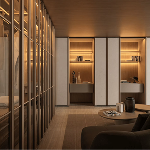 JY Project Customized Convertible Extendable Wooden Wardrobe Drawer Cabinet EU Frameless Bedroom Dresser Modern Closet Furniture - Product Image 3