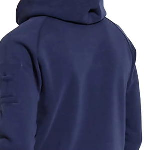 Ensemble de survêtement léger pour homme 100 % coton avec capuche, pantalon noir à cordon de serrage, vêtements de sport décontractés, couleur unie, respirant, en molleton - Product Image 6