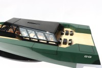 WALLY POWER 118 Modèle de bateau rapide en bois peint, personnalisable, de qualité supérieure, fabriqué à la main, avec taille sur mesure