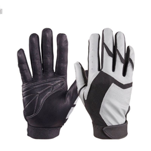 Guantes de Béisbol de Cuero Work N Shine, Rojos y Negros, Ambidiestros, de Secado Rápido, Tejido de Punto Resistente, Cierre de Gancho y Bucle para Adultos - Product Image 4