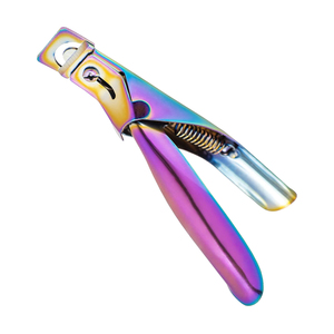 Professional Stainless Steel False Nail Tip Curved-Blade Nail Clipper Nail Art Manicure Tool Trimmer Tool for Finger <b>Edge</b> <b>Cutter</b> - Product Image 1