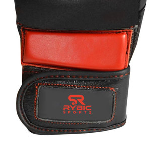 Guantes de MMA de Cuero al Por Mayor con Cierre de Velcro de Medio Dedo para Hombres, Entrenamiento de Artes Marciales - Product Image 5