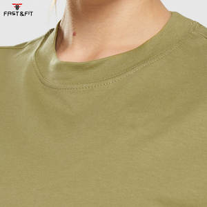 T-shirt pour femme en coton 100% écologique, été, avec perles et impression de logo, blanc uni, coupe décontractée - Product Image 6