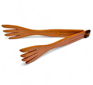 Pinzas de madera de acacia para cubitos de hielo y servicio, accesorios de bar, nuevas pinzas de madera artesanales para cócteles - Product Image 5