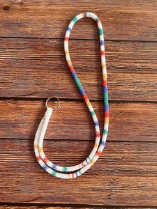 Trendy Beaded Neck <b>Lanyard</b> for ID Cards Elegant Boho Style Badge Holder Strap Lightweight Design At Cheap Price - Product Image 5