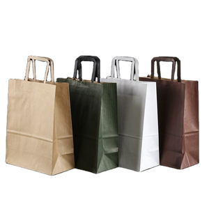 Sacs en papier kraft brun à fond carré recyclables de grande taille - Product Image 3