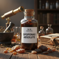 Huile de Résine d'Opoponax Absolue de Haute Qualité, Ingrédient Naturel de Base pour Parfums Balsamiques et Produits d'Aromathérapie de Luxe