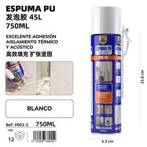 Matériaux d'isolation thermique en mousse de polyuréthane Turbo 750 ml - Product Image 3