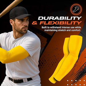 Manchons de compression pour hommes, femmes et jeunes – Idéaux pour le volleyball, le golf, la course à pied, le baseball, le basketball – Paire de manchons de compression sportifs - Product Image 4