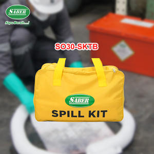 Kit de Respuesta a Derrames de Petróleo de 30 Litros, Impermeable, Absorbente de Hidrocarburos, con Almohadillas, Calcetines y Equipo de Protección Personal (EPP) para Contención de Derrames Marinos - Product Image 4