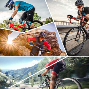 Guantes de Ciclismo Transpirables de Medio Dedo con Agarre Fuerte para Hombres y Mujeres, Guantes Antideslizantes para Ciclismo de Montaña y Carretera - Product Image 2