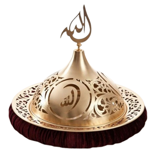 Moderna tazón decorativa de aluminio pulido hecho a mano con forma de luna creciente, de cobre, para dátiles, para el hogar, hotel, restaurante, de metal duradero. - Product Image 4