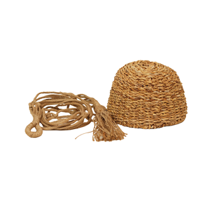 Eco-Friendly Handcrafted Seagrass <b>Hanging</b> Planter <b>Basket</b> with Jute Macrame Hanger & Tassel Wholesale - Product Image 5