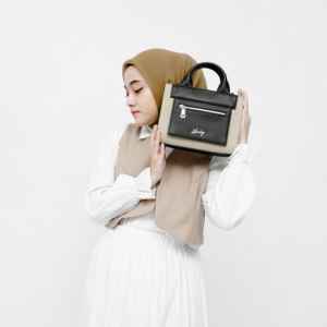 Bolso de Mano Retro de Fábrica, Nuevo Estilo, Contraste de Color, Gran Capacidad, Tipo Cubo, Cuero PU, Costuras a Contraste, Bolsos de Mensajero para Mujer - Product Image 1