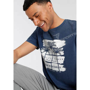 Camiseta de Manga Corta para Hombre, 240 GSM, 100% Algodón, Lavado Ácido, Color Sólido, Corte Regular, Cuello Casual, Transpirable, Ligera, de Secado Rápido - Product Image 4