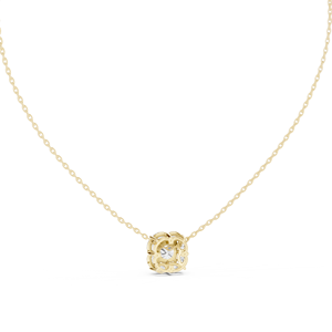 Pendentif Diamant de laboratoire taille coussin en or massif 14K 18K avec halo et accent poire 1.60CT DEF VVS, Pendentif Anniversaire, Vente en gros - Product Image 5