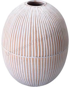 Vase en bois de 4X4X8 pouces, fait à la main, couleur Antique blanche, décoration de la maison, Premium, pour le salon, au meilleur prix, 4 pièces - Product Image 5