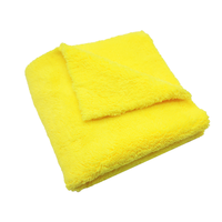 Meilleure vente 40*40cm 500gsm serviette en peluche polaire corail microfibre sans bord serviette de lavage de voiture en microfibre sèche efficace