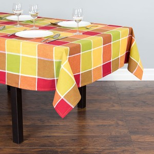 Classic Printed Snowflake <b>Tablecloth</b> Linen Cotton Woven Washable Home Use - Product Image 6