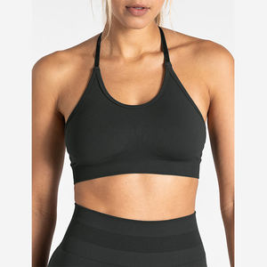 Ensemble de sport 1 pièce pour femme, nouveau design, personnalisé OEM, vente en gros, confortable, respirant, soutien-gorge de sport sans armatures à bonnets triangulaires - Product Image 5