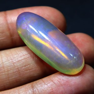 โอปอลธรรมชาติจากออสเตรเลีย 32 กะรัต โอปอลคูเบอร์เพดีแบบหลวม คริสตัลโอปอลสีน้ำเงินไฟ งานแฮนด์เมดสำหรับทำเครื่องประดับ - Product Image 3