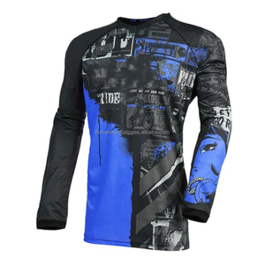 Jersey de Carreras Personalizable para Hombre, 100% Poliéster, Ropa de Motociclismo de Alto Rendimiento, Ropa Deportiva para MTB y Motocross, Transpirable y que Absorbe la Humedad - Product Image 1