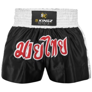 Shorts de boxe thaïlandaise pour hommes, taille haute, élastiques, respirants, légers, 100% polyester, sans couture - Product Image 2