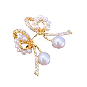 Exquisitos Pendientes de Plata de Ley S925 con Perla de Agua Dulce, Diseño de Lazo de Alta Calidad, Joyería Colgante - Product Image 5