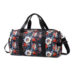 Sacs de sport à bandoulière en nylon imperméable à fermeture éclair, grande capacité, écologiques, avec logo personnalisé, pliables, unisexes, sublimation - Product Image 1