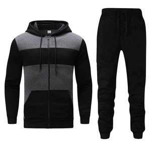 Men's Running Tracksuit Set Zip <b>Jacket</b> And Pants Athletic Sportswear Training <b>Workout</b> Gym Casual Regular Fit Lightweight Apparel - Product Image 1