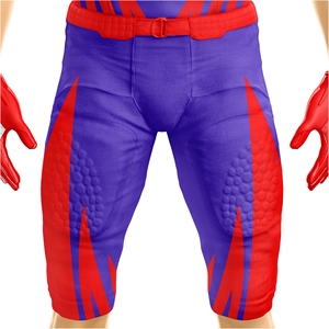 Wholesale Custom Football Uniform Set American Style Jersey Pants Breathable Polyester Mesh Durable Stitching Team Kit Supplier - Product Image 6