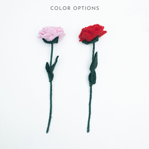 Flores de Ranúnculo de Fieltro Hechas a Mano, Tallo Único Artificial, Venta al por Mayor, Flores de Fieltro para Decoración de Primavera, Decoración para Bodas - Product Image 6