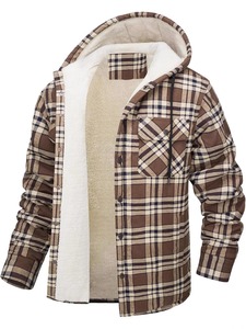 Veste matelassée décontractée d'hiver pour homme avec col mandarin, fermeture éclair, en tissu non tissé lavé, manches classiques, doublure en coton - Product Image 5