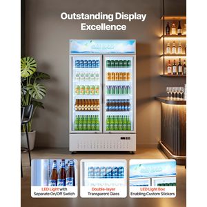 Frigorifero Verticale Commerciale per Bevande 35.3 Cu.Ft-2 con Porta in Vetro e Display - Product Image 5