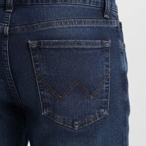 Jeans de Mezclilla Premium para Hombre, Corte Recto, Lavado a la Piedra, Cintura Media, Corte Regular, Estilo Casual, Algodón Azul, Estilo Otoñal - Product Image 6