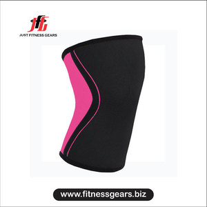 Genouillère de soutien élastique rose pour femme Just Fitness Gears - Product Image 3