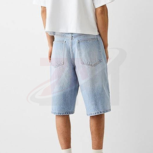 Pantalones Cortos de Mezclilla Personalizados para Hombre, Pantalones Cortos de Jean de Algodón Premium, Ropa Casual de Verano, Fabricante de Marca Privada OEM ODM - Product Image 2