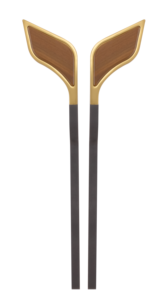 Aluminum Wood <b>Cabinet</b> Handle Leaf Left Right Design Pull Matt Black PVD <b>Gold</b> Rose <b>Gold</b> Glossy Black Wardrobe Door Hardware - Product Image 3