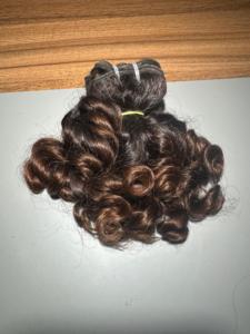 ผมเรมี่ดิบอินเดียสำหรับเด็กผมเรมี่มีเนื้อนุ่มหยิกเป็นธรรมชาติไม่ผ่านกระบวนการผมต่อผมมนุษย์ไม่เป็นแบบถาวร - Product Image 5