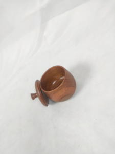 Bol à salade en bois, bol de service en bois pour fruits ou salades, bols faits à la main en Inde, vente en gros - Product Image 6