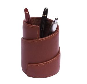 Organizador de Bolígrafos de Cuero Multifuncional y Moderno, Porta Bolígrafos de Color Sólido y Duradero, Porta Brochas de Maquillaje para la Escuela y la Oficina - Product Image 1