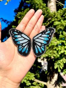 Handmade Embroidery Beaded <b>Earrings</b> for Women Elegant Artisan Crafted Boho Statement Fashion Jewelry Accessories - Product Image 4