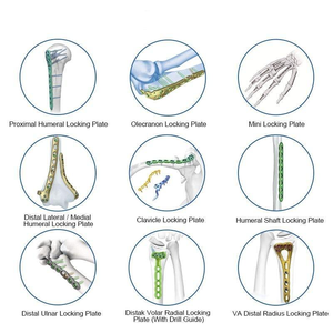 Plaques latérales de blocage pour humérus distal en titane de haute qualité pour implants orthopédiques, compatibles avec les implants traumatologiques et les vis. - Product Image 5