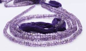 Cuentas de Amatista Rosa Natural Lisas en Forma de Disco de 4-5 mm, Cuentas de Amatista Rosa en Forma de Rueda, Cuentas Sueltas de Amatista de 12 Pulgadas para Joyería - Product Image 6