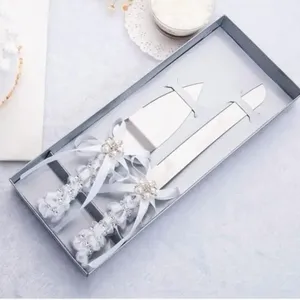 Elegante juego de servir de metal para pasteles y queso, ideal para bodas, fiestas, mesas de postres y decoración moderna del hogar. - Product Image 3