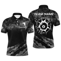 Sportbekleidung Großhandel Herren Pickleball Poloshirt Mikrofaser-Stoff Seidenweich Knitterfrei 4-Wege-Stretch Athletisches Performance-Oberteil