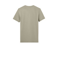 T-shirt unisexe moderne coupe ajustée en mélange triple rose pour événements, impression sérigraphique personnalisée du logo et de la date, faible MOQ, commande en gros, vente en gros aux États-Unis