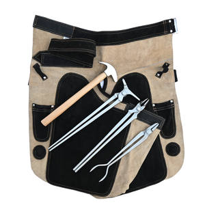 Kit de Herramientas de Herrador con Delantal de Cuero, Martillo de Herrador, Separadores de Cascos, Tenazas de Punta Redonda, Tenazas para Cascos de Fuego, Acero Inoxidable - Product Image 1