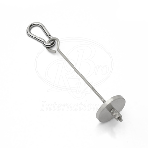 Soporte de Acero Inoxidable para Brochetas de Frutas y Verduras para Pájaros Pequeños, 5 Pulgadas, con Tuerca Ajustable, Plato Redondo para Sostener Frutas y Gancho de Mosquetón - Product Image 1