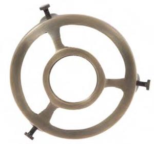 3 1/4" Cast Brass Screw Style Lampshade Mounting Base <b>Light</b> Fixture Internal Connection 3-Year Warranty for - Product Image 4